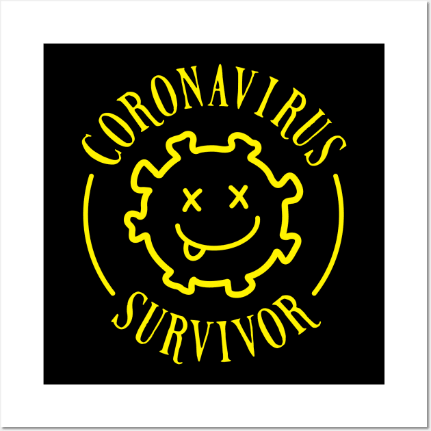 Coronavirus Survivor Wall Art by spacedowl